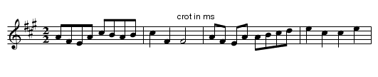 Farewell to Whisky. BF13.026 - staff notation