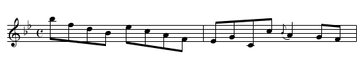 Faries [sic], The - staff notation