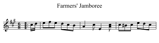 Farmers' Jamboree - staff notation