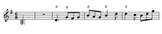 Farmer's Quadrille - staff notation