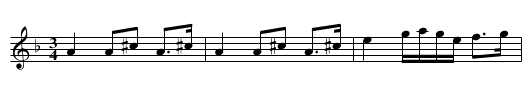 Farmors Brudpolska - staff notation