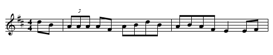 Faroe Rum - staff notation