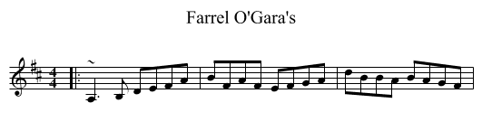 Farrel O'Gara's - staff notation