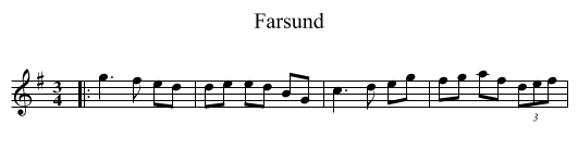 Farsund - staff notation