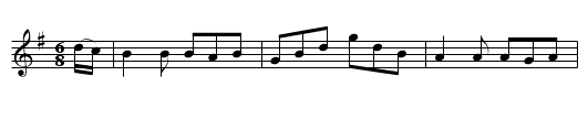 Fasten The Leg In Her   (jig)   0860 - staff notation