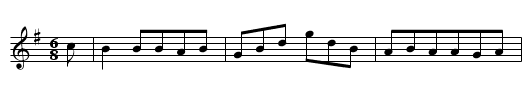 Fasten the Legging - staff notation