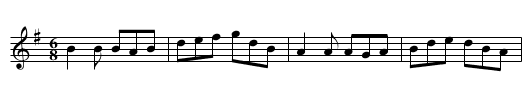 Fasten the Wig on Her - staff notation