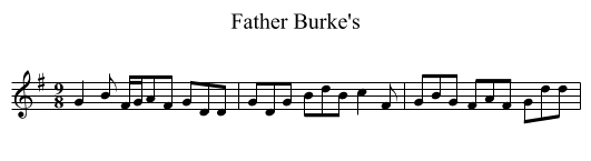 Father Burke's - staff notation