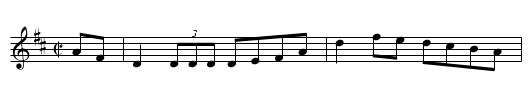 Father Dollard's Hornpipe - staff notation