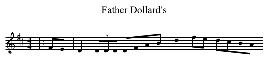Father Dollard's - staff notation