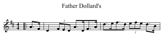 Father Dollard's - staff notation