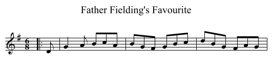 Father Fielding's Favourite - staff notation