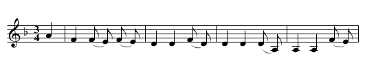 Father Gave Me a Pipe - staff notation