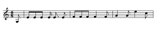 Father Grumble - staff notation