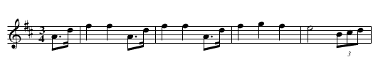 Father Harpin's Topcoat - staff notation