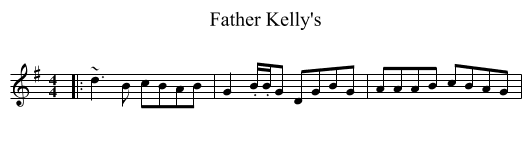 Father Kelly's - staff notation