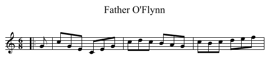 Father O'Flynn - staff notation