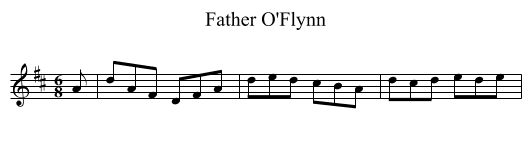 Father O'Flynn - staff notation