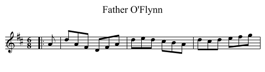 Father O'Flynn - staff notation