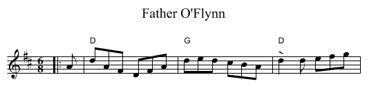 Father O'Flynn - staff notation