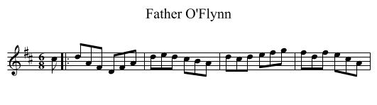 Father O'Flynn - staff notation
