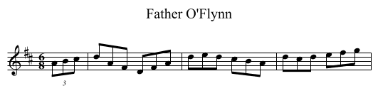 Father O'Flynn - staff notation