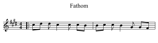 Fathom - staff notation