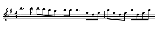 Faubourg Reel - staff notation