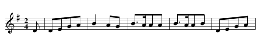 FAUGH A BALLAGH - staff notation