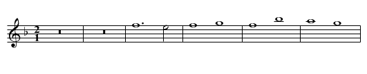 Faulx mesdisans - staff notation
