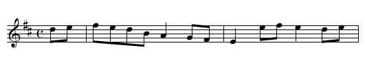 Favorite Air - staff notation