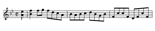 Favorite Hornpipe [1] - staff notation