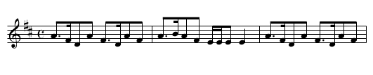 Favorite Strathspey, A - staff notation