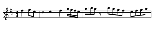 Favourite French Air with Variations,A. RH.400 - staff notation