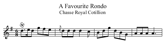 Favourite Rondo, A - staff notation