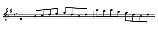 Fay Hornpipe - staff notation