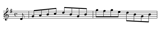 Fay's Hornpipe - staff notation