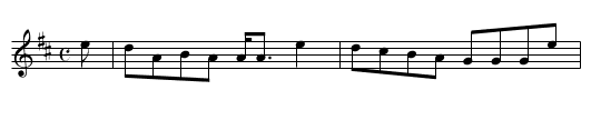 Fear' dh' ich an bonnach mor - staff notation