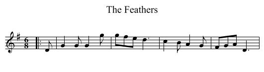 Feathers, The  - staff notation