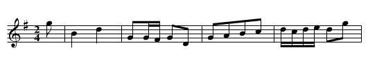Fechtler - staff notation