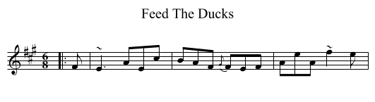 Feed The Ducks - staff notation