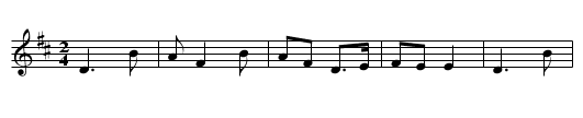 Fee's, Nell - staff notation