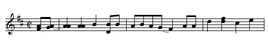 Fellow that Looked Like Me, The - staff notation