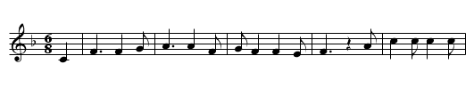 Female Sailor Bold - staff notation