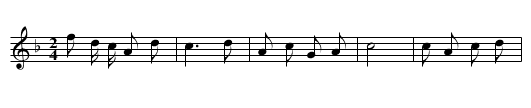 Fenhong lian - staff notation