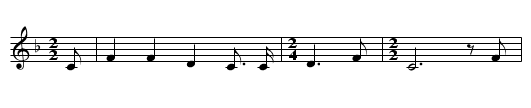 Fennario - staff notation