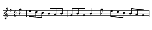 Fenwick O Bywell - staff notation