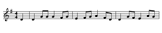 Fer Lyskerys - staff notation