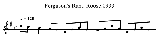 Ferguson's Rant. Roose.0933 - staff notation