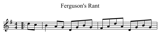 Ferguson's Rant - staff notation
